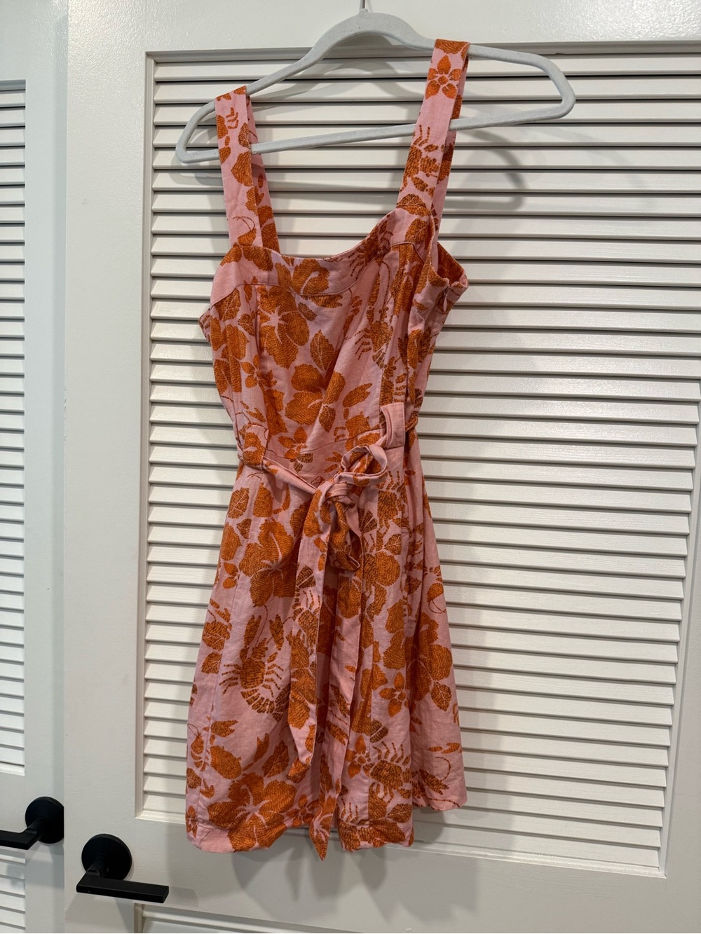 FARM Rio Pink and Orange Floral Tie-Waist Mini Dress - Picture 3 of 11